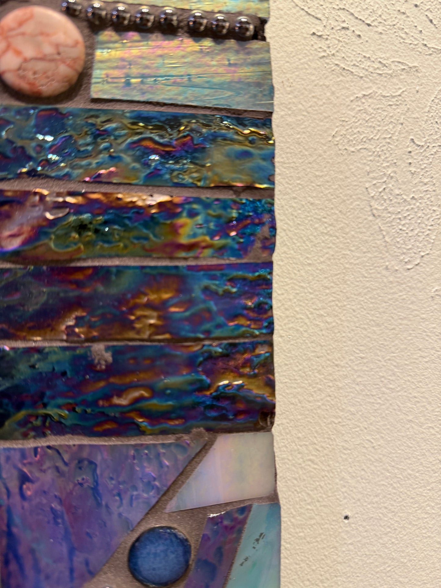 Abstract Glass Mosaic Mirror