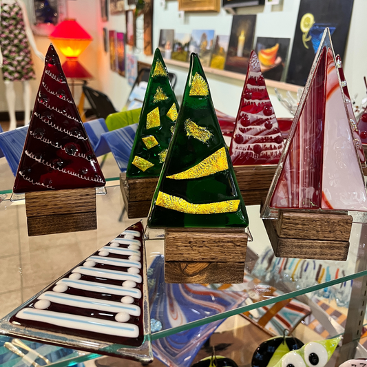 Christmas Tree Votives (Fused Glass)