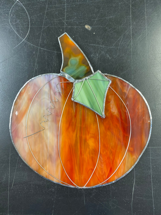 Pumpkin sun catcher